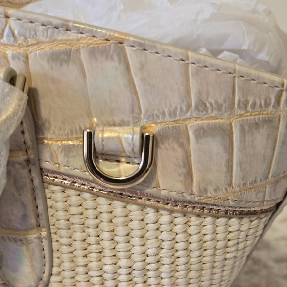 BRAHMIN JENNY SATCHEL TOTE/CROSSBODY IN TIRAMISU MANAVA. NWT - Picture 5 of 15